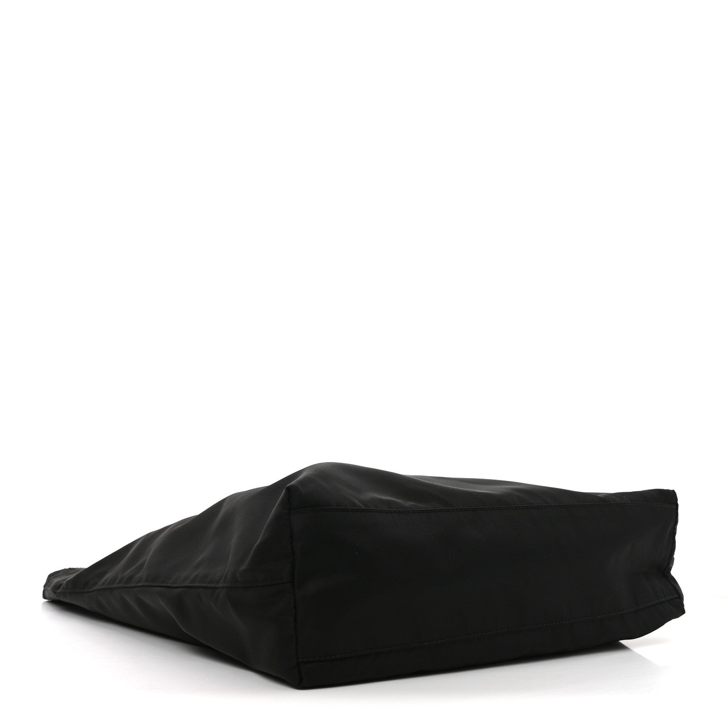 Prada Tessuto Nylon Soft Calfskin Tote Black