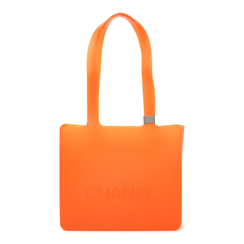 Chanel Jelly Rubber Tote Orange