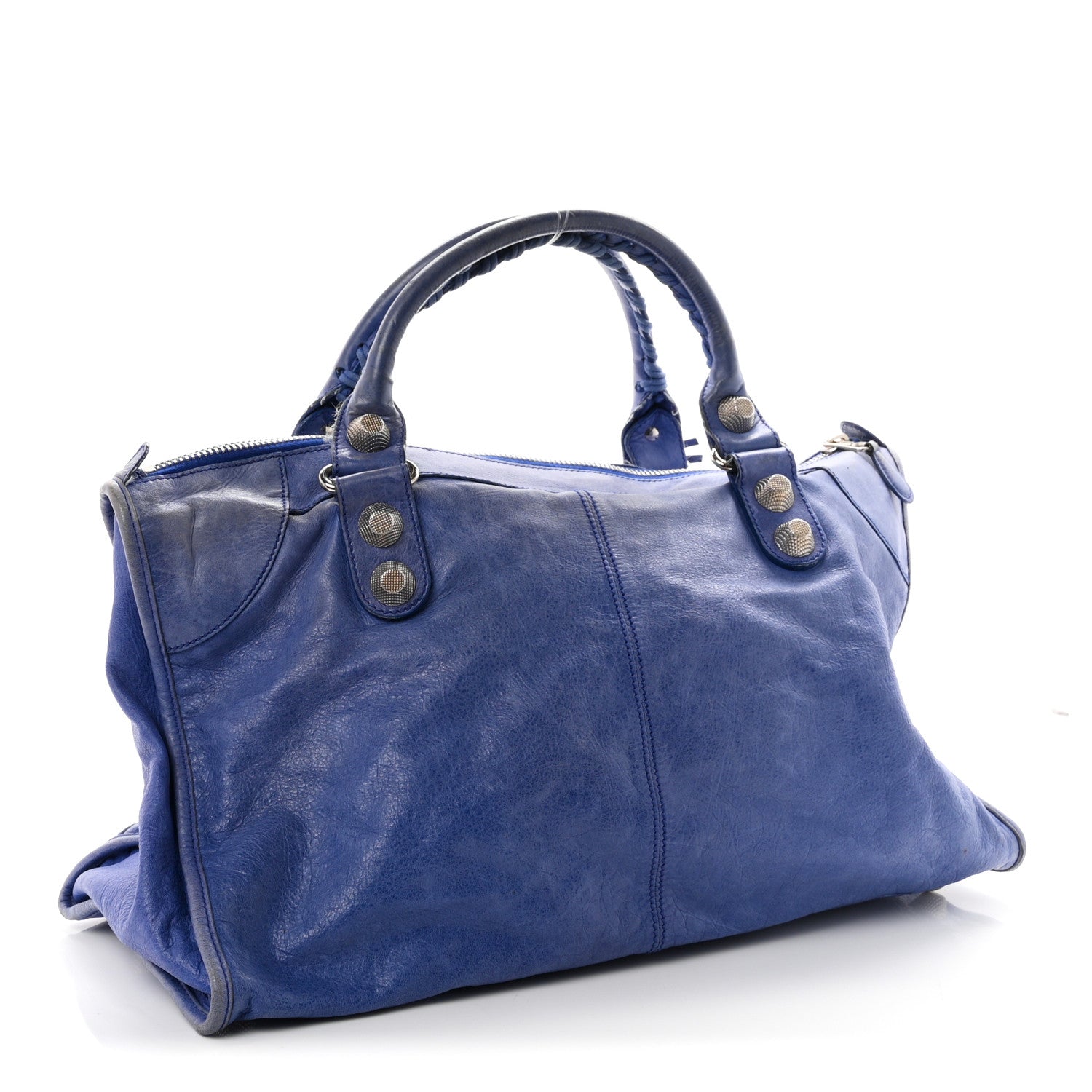 Balenciaga Agneau Giant 21 Silver Hardware Work Outremer