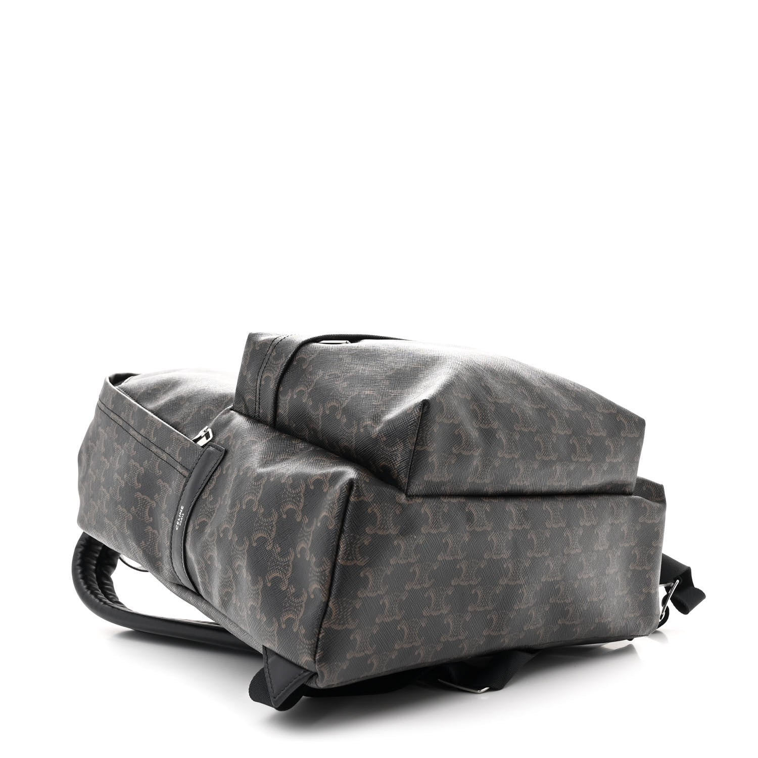 Celine Triomphe Canvas Calfskin Backpack Black
