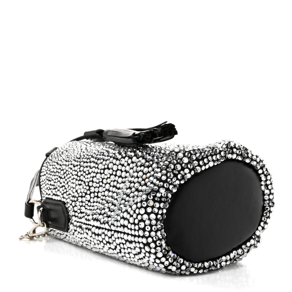 Miu Miu Raso Crystal Starlight Bucket Bag Black