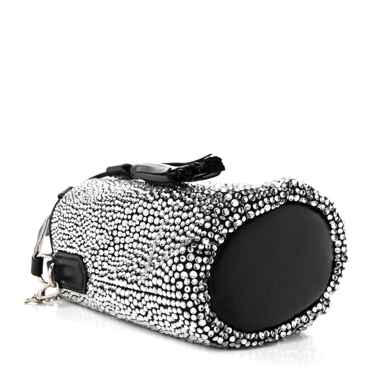 Miu Miu Raso Crystal Starlight Bucket Bag Black