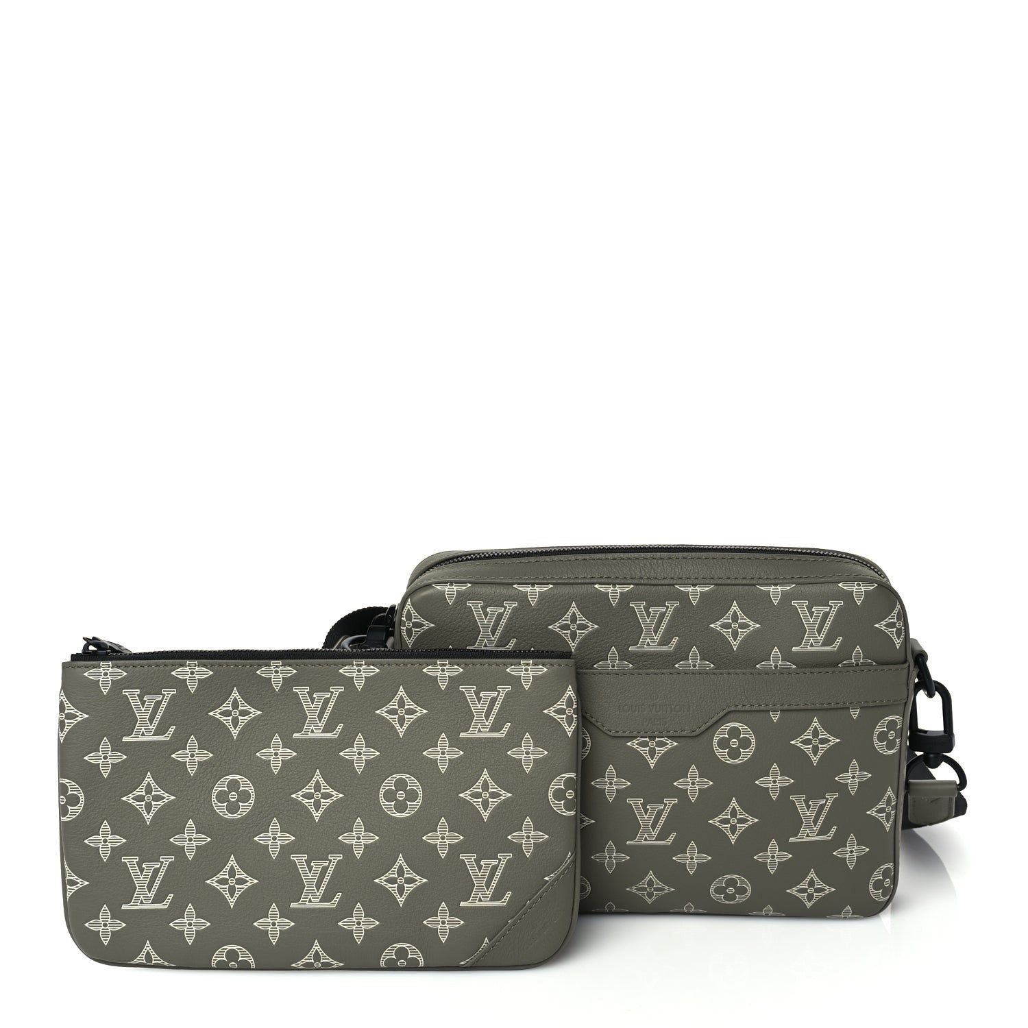 Louis Vuitton Monogram Shadow G65 Trio Messenger Olive Green