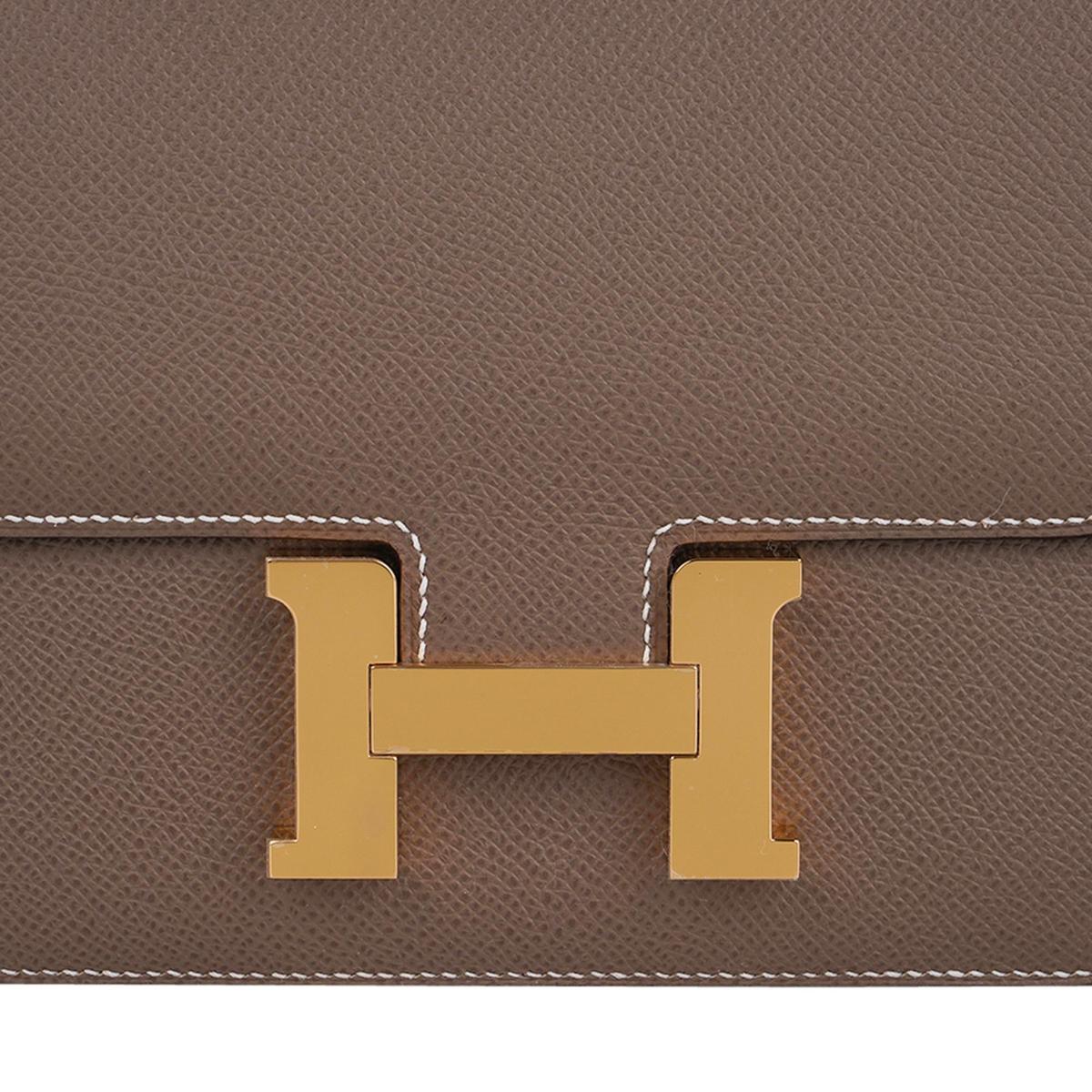 Hermès Constance 18 Etoupe Epsom side view