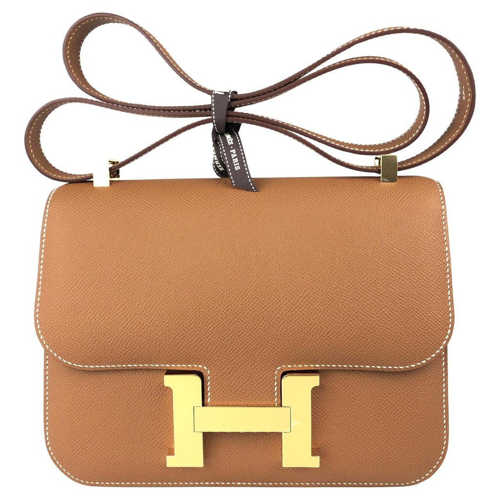 Hermès Constance 18 Etoupe Epsom detail view