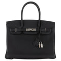 Hermès Birkin 30 Black Togo front view