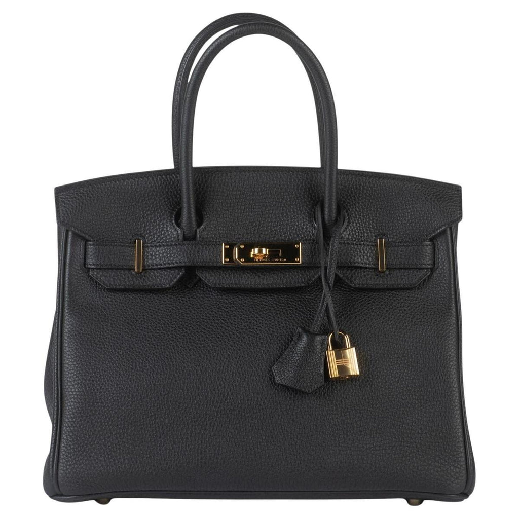 Hermès Birkin 30 Black Togo detail view
