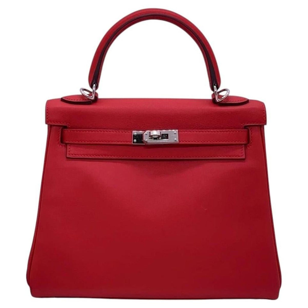 Hermès Kelly 25 Rouge H Epsom front view