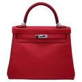 Hermès Kelly 25 Rouge H Epsom front view
