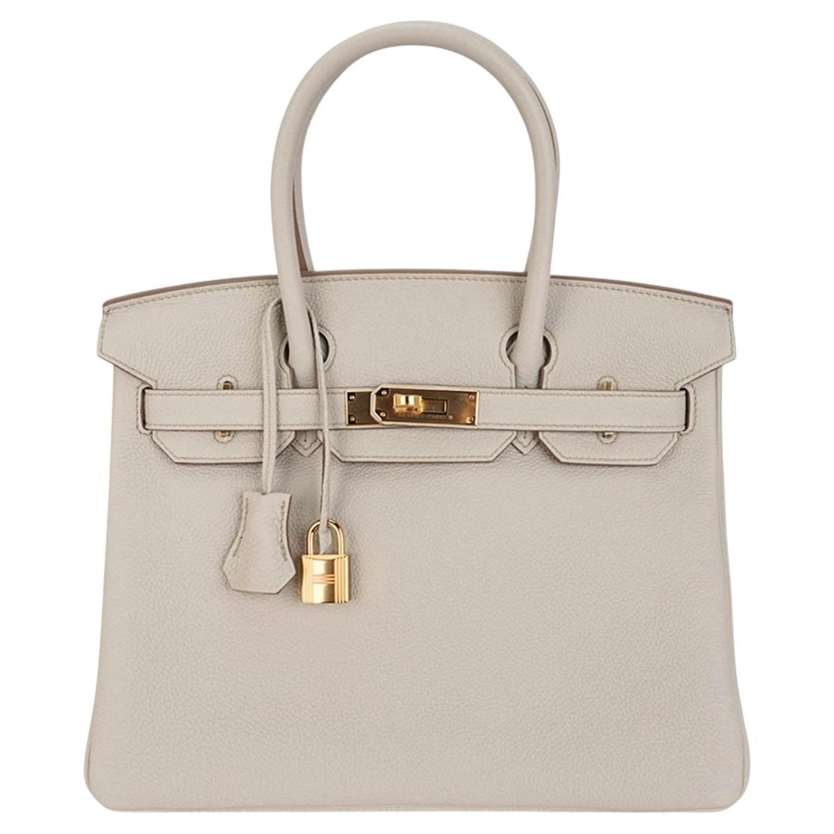Hermès Birkin 35 Gold Togo detail view