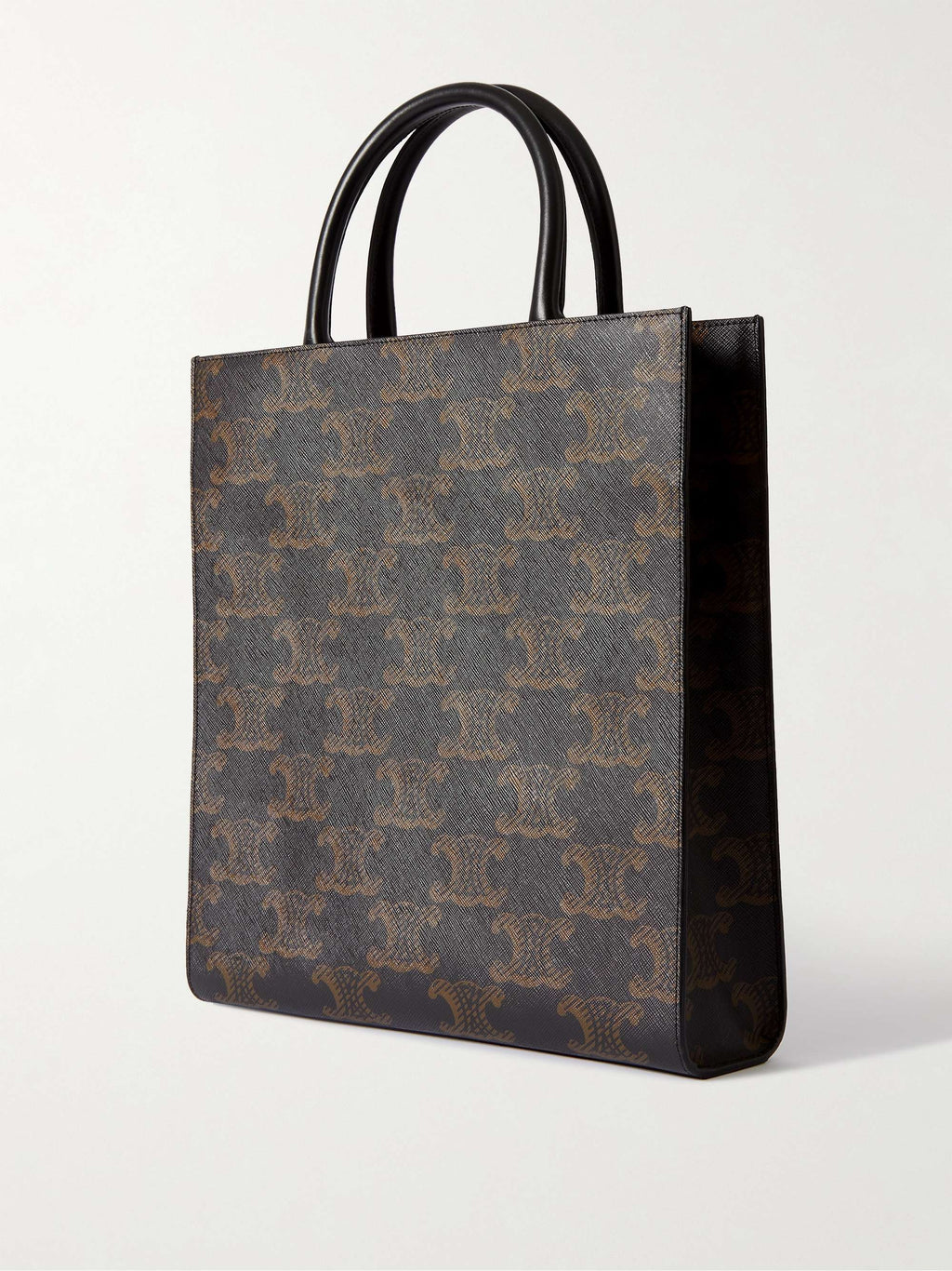 Back view — Celine Vertical Cabas in Triomphe coated canvas